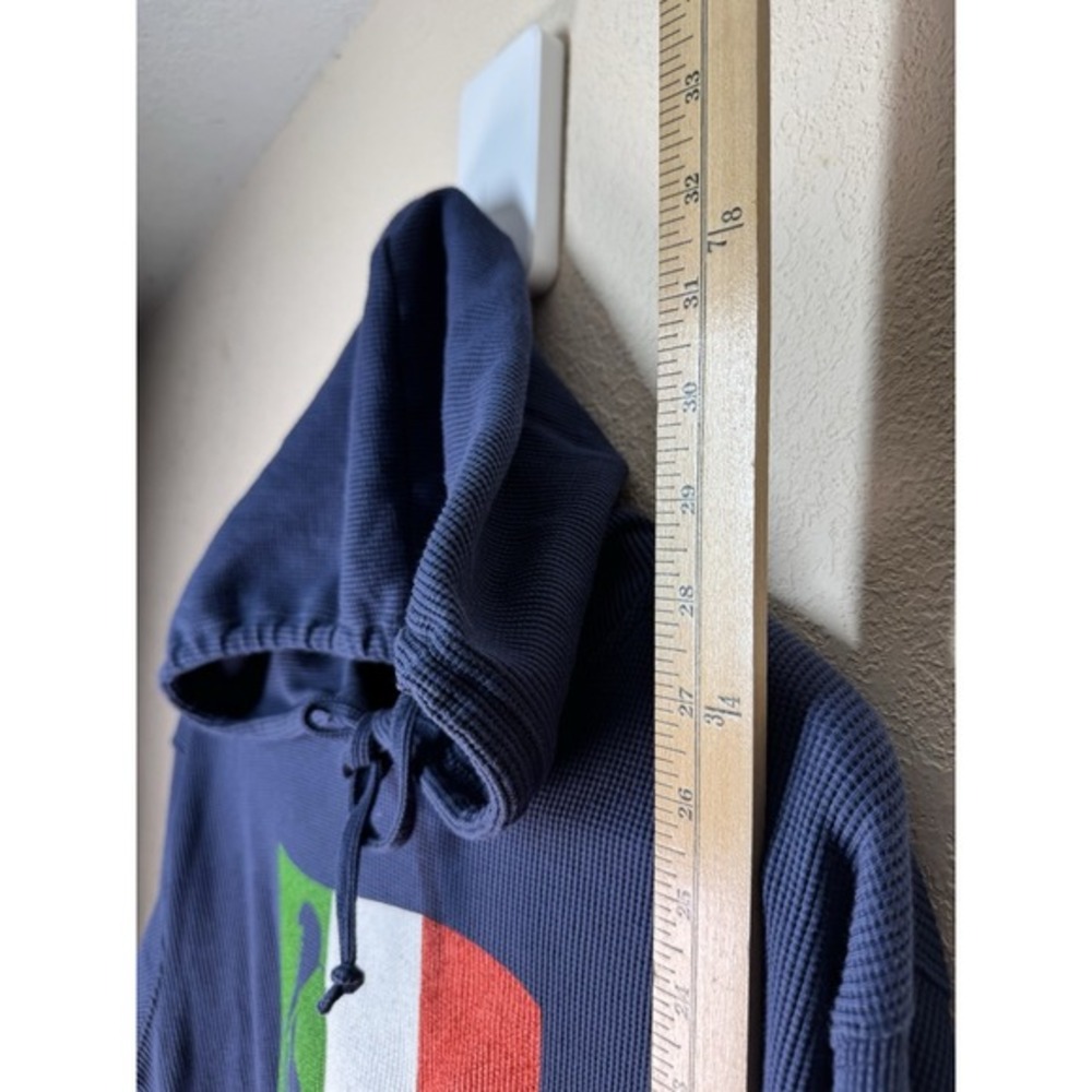 Disney EPCOT Italy Pavilion Waffle Knit Hoodie Flag Graphic (Women's L) - Picture 6 of 8